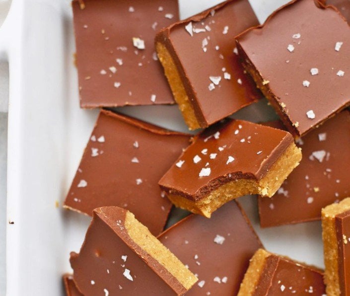 Glutensiz Çikolatalı Fıstık Ezmeli Bar Tarifi